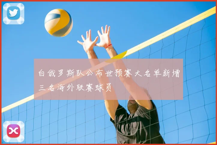 白俄罗斯队公布世预赛大名单新增三名海外联赛球员